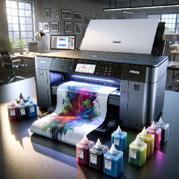 Predelan tiskalnik Epson Stylus 1400 A3 za DTF z belo barvo